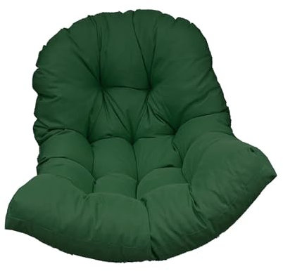 FewNvWa Coussin Fauteuil Suspendu, Coussin de Jardin, Coussin de Remplacement pour Chaise D'oeuf Suspendue Intérieur et Extérieur, Coussin Balancelle, pour Terrasse, Jardin, Vert