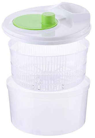 Petite essoreuse à salade avec bol de service transparent, égouttoir à laitue, égouttoir à fruits et légumes, lave-légumes