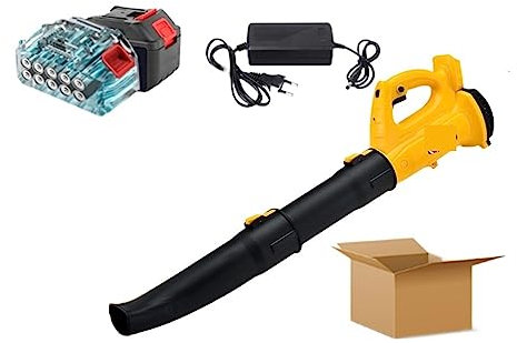 Velocità 320 CFM Aeratore senza fili industriale ， Spazzatrice for foglie di neve Attrezzi for parti da giardino ， Polvere for la cura del prato for batteria da 21 V,Resistente E Leggero(Two batterie