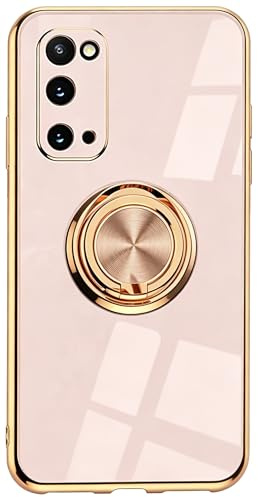 VooDirop Handyhülle Kompatibel mit Samsung Galaxy S10 Hülle Silikon TPU Ultra Dünn Case mit 360 Grad Ring Ständer Bumper Schutzhülle Fingerhalter Magnetische Autohalterung Stoßfest Cover