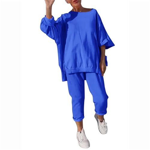 tinetill Tuta Donna Due Pezzi Abbigliamento Tuta Tempo Libero Jogging Set Sportiva Set Maniche Lunghe