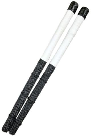 MoSundi Cepillos profesionales de nailon para cajón y tambor de jazz, negro o blanco, 36,5 cm, color blanco
