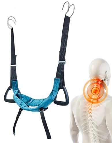 Nackenstrecker Halswirbeltraktion Ergonomische Seitengriffe Gurtbänder