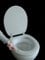 Adob 69564 polsi Abattant de WC rembourré avec charnières en acier inoxydable Manhattan Gris, 69550