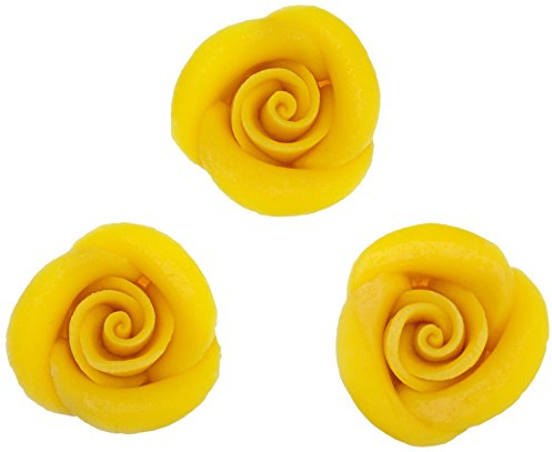 Cake Company Rose mittel gelb 35 mm 24 STÜCK 1er Pack (1 x 360 g)
