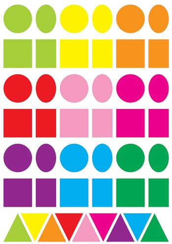 CTOP kreative Freizeitgestaltung - Maxi Aufkleber geometrische Farben Vives gemischt - 135 Stück