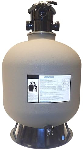Swimline HYDROTOOLS 19 Inch Sand Filter Combo Set with Stand & Multi Port Valve | 175 Pound Sand Capacity
