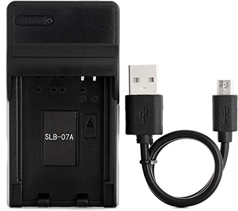 SLB-07A USB Chargeur pour Samsung PL150, PL151, ST45, ST50, ST500, ST550, ST560, ST600, TL100, TL210, TL220, TL225, TL90 Caméra et Plus