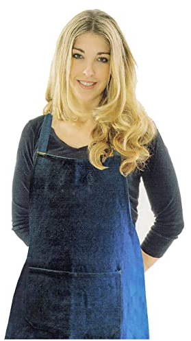 JEANS SCHÜRZE aus Jeansstoff 70x80cm Kochschürze Küchenschürze Grillschürze 42