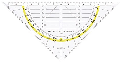 Aristo AR1552 Geodreiecke 16 cm ohne Griff