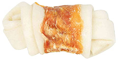 TRIXIE Hundeleckerli Denta Fun Knotted Chicken Chewing Bones – 70 g | Zahnpflege-Kauartikel mit strukturierter Oberfläche – schmackhafte Belohnung fürs Training, ideal für zwischendurch