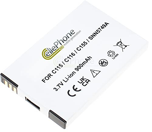 cellePhone Batteria Li-Ion Compatibile con Motorola C115 C116 C117 C118 C121 C139 C140 C155 C156 V170 V171 V173 (sostituita SNN5749A)
