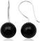 EYS JEWELRY Ohrhänger Damen Perlen 925 Sterling Silber Onyx schwarz Damen-Ohrringe