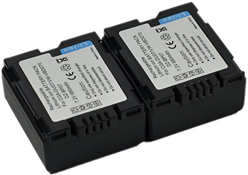 2x CGA-DU07A Battery for CGA-DU12E/1B CGR-DU06E/1B DZ-BP07P DZ-BP07PW DZ-BP07S DZ-BP14S DZ-BP14SJ DZ-BP14SW DZ-BP7S DZ-BP7SJ DZ-BP7SW Camera Video Camcorder Battery k1a