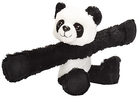 Wild Republic 18088 Huggers Schnapparmband Kuscheltier, Plüschtier, Panda 20 cm