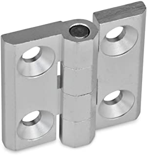 Ganter Normelemente GN 237-AL-60-60-A-EL 237-AL-60-60-A-EL-Scharniere, eloxiert, naturfarben, Länge l1: 60mm Länge l2: 60mm