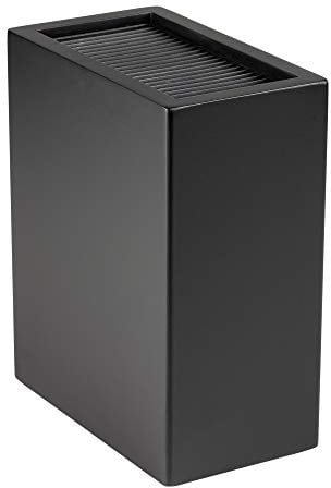 Rockingham Forge Leeres Messerblock, Kunststoff, Mattes Schwarz, 18.5 x 10.5 x 22.5 cm, aufrecht, Leeres Messerblock