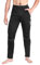 INBIKE Fahrradhose Herren Winter Lang Laufhose Reißverschluss Tasche Outdoorhose Winddicht Aus Fleece MTB Hose Radhose Fahrrad Moutainbike Joggen Laufen Wandern Schwarz XL