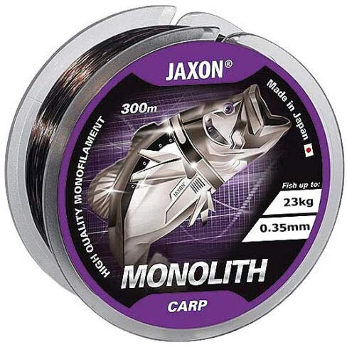 Jaxon Angelschnur Monolith CARP 0,25-0,35mm 300m Spule Monofile Karpfenschnur (0,35mm/23kg)