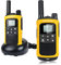 SOCOTRAN PMR446 Sin Licencia Radio de jamón Walkie Talkie Radio Doble Recargable Radio de Largo Alcance con Cargador Handy Walkie Talkies 8CH VOX Monitor Linterna con baterías y códigos de privacidad