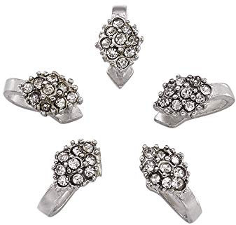 Pandahall 5 x Eispickel und Knebelhaken aus Platinmessing, 12 x 6,5 mm, baumelnder Charm-Anhänger, Verbindungsstücke für Schmuckherstellung
