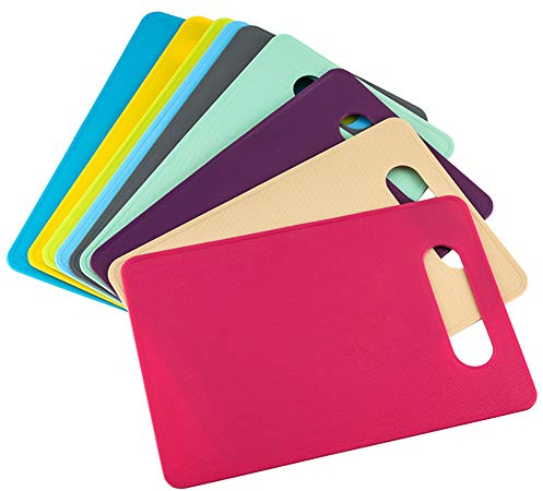 AchidistviQ Chopping Board, Nonslip Plastic Chopping Board Food Cutting Block Mat Tool Kitchen Cook Supplies Mint Green