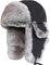 SK Studio Wintermütze mit Ohrenklappen, Warme Baumwolle Trappermütze Hut Unisex Fliegermütze Fellmütze Erwachsenen für Herren Schwarz/Gestrickt XL