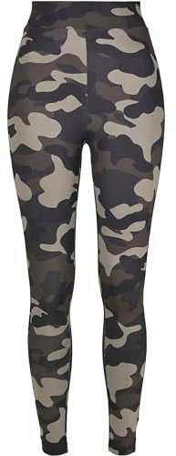 Urban Classics Ladies High Waist Camo Tech Leggings Dark camo XS