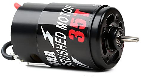 INJORA 550 RC Brushed Waterproof Motor 35T Gebürsteter Wasserdichter Motor für 1/10 Crawler Axial SCX10 AXI03007 JL 90046 Traxxas TRX4 TRX6 RC Car Boat (35T)
