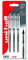 uni-ball Vision Elite UB-200 Tintenroller, Schwarz, 3 Stück, kunststofffreie Verpackung