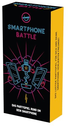 Winkee - Smartphone Battle - Le Jeu de fête Autour du Smartphone - Jeu de fête pour Amis et Famille I Jeu de Cartes JGA