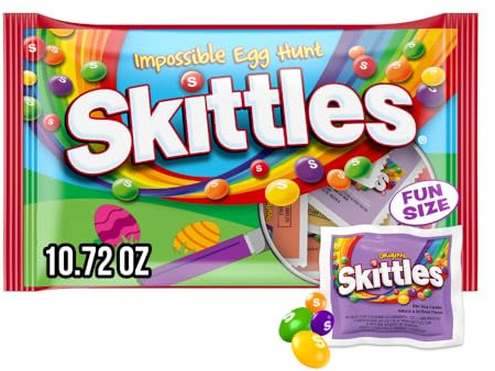 Skittles Fun Size Impossible Egg Hunt Chewy Easter Candy oz Bag, Original, 10.72 Ounce