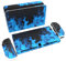 PlayVital Adesivo Skin Protettiva per Nintendo Switch OLED,Decal Sticker Vinile per NS Switch OLED Console&Joycon&Dock&Grip-Fiamma Blu