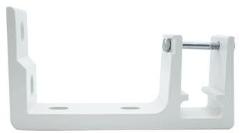 home trends Markisenhalterung Decken- und Wandhalterung mit Befetigungsmaterial Stahl/Aluminium und Weiß/Anthrazit zur Auswahl (1, Dual-Alu-40mm-Weiß)