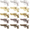 SUNNYCLUE 60Pcs 5 Colors Gun Pistol Revolver Weapon Rifle Charms Pendants Craft Supplies Bow Arrow Charms Pendant for DIY Bracelet Jewelry Finding Making Accessory