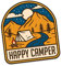 Finest Folia Nature Aufkleber Outdoor Abenteuer Wandern Bergsteigen Camping Sticker für Gitarre Laptop Auto Fahrrad Wasserflasche wetterfest R181 (04 Happy Camper)