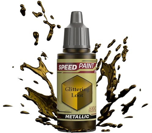 The Army Painter Speedpaint Glittering Loot 2.0, Single Modellbau Acrylfarbe 18ml Einschichtige Lackierlösung Für Fantasy Tabletop Miniatures Like Warhammer 40k Figuren und DnD Miniatures