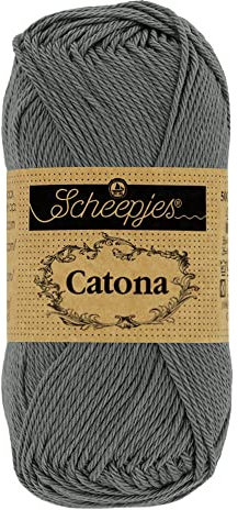 Scheepjes - Scheepjes Catona 501 Anthracite Yarn - 1x10g