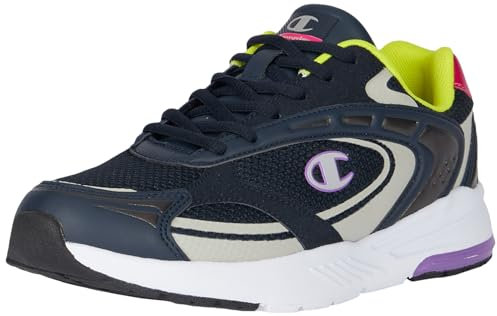 Champion Athletic-Champ 2K W, Sneakers Donna, Blu Marino/Grigio/Fucsia (BS501), 39 EU