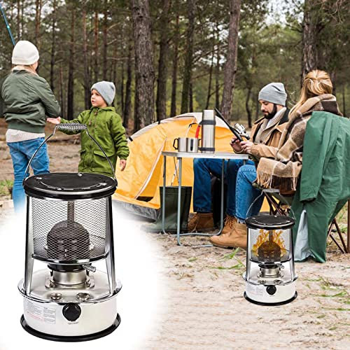 Samnuerly Kerosin-Heizung für den Innenbereich, 360°-Surround-Heizofen für Camping, Grillen, Angeln, Garage, Kerosin-Ölheizungen, 2-in-1 ohne Strom, Kerosin-Heizung