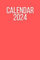 Pink Calendar For 2024: Planner, Bullet Journal With Dots