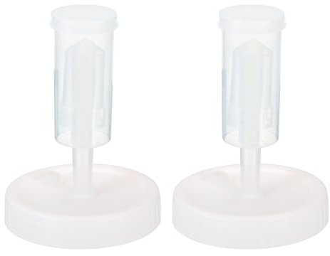 PATIKIL Fermentation Kit, 2 Mason Jars Fermenting Lids with 2 Airlocks for Fermenting Wide Mouth Mason Jar, White