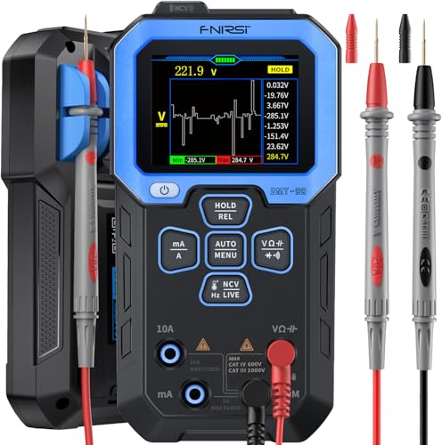 FNIRSI DMT-99 Digital Multimeter 9999 Counts TRMS, Rechargeable Volt Meter