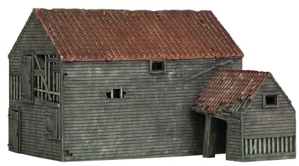 Hornby R7379 Derelict Farm Building for Model Railway OO Gauge, Mini Train Accessories for Adding Scenery, Dioramas, Woodland, Buildings and More, Model Making Kits - 1:76 Scale Accessory