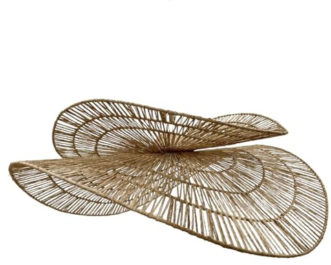Lampenschirm Solara aus Jute, Boho-Stil, Höhe 32 cm, für elektrische Fassung E27