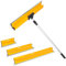 Svarog Profi Flächenspachtel Set |30 cm, 55 cm & 80 cm Spachtel zum Verputzen von Wänden und Decken | 90 cm to bis 160 cm Teleskopstange mit Adapter