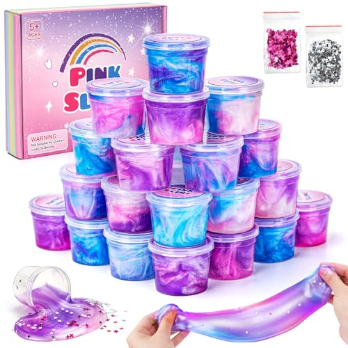 Geschenke für Mädchen 6 8 10 12 Jahre, Spielzeug ab 5 Jahre Mädchen Junge Schleim Selber Machen Set Junge 5 7 9 11 Jahre Geschenkideen Wolkenschleim Butter Slime Kit Kinder Kleinigkeiten Coole Sachen