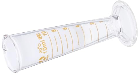 Transparenter Glas-Messbecher 10ml, Graduierter Labor-Messbecher, Chemie-Experimentierwerkzeug, HitzebestäNdig Und Klar Ablesbar, Praktisches MessgeräT FüR FlüSsigkeiten