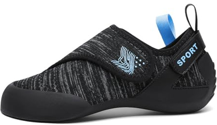 Children's Climbing Shoes.Bouldering Training Shoes. Indoor Climbing for Teenagers.Beginners Rock Shoes Black