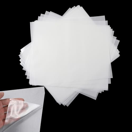 10Pcs Iron on Adhesive Patch 30 x 25cm Double-Sided Ultra Hold Interfacing for Sewing Iron on Fusible Interfacing Patches Fabric Hot Melt Adhesive Film A4 Size Press-on Applique Pads for Clothing